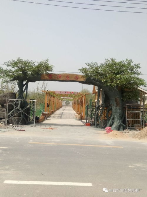 九龍?zhí)渡鷳B(tài)園的仿木假樹(shù)大門 自然與匠心的完美融合